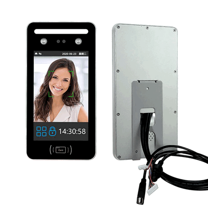 Facial Identification Attendance Swing Gate for Modern Office Building Entrance