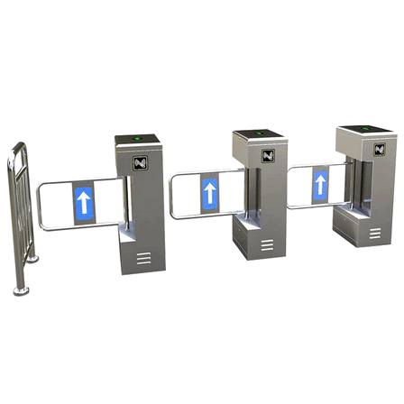 High-Security Swing Barrier Turnstiles for Busy Supermarkets & Retail Hubs