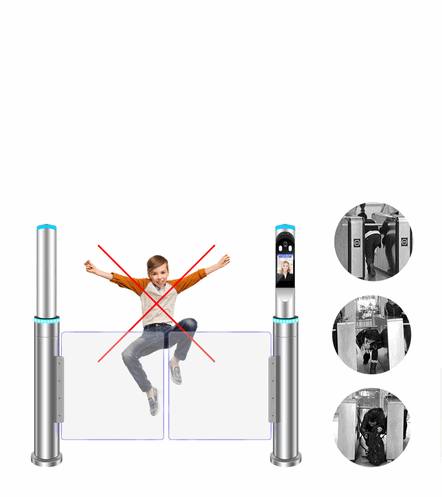 Quick-Process Optical Speed Gate Turnstile for High-Traffic Transport Stations
