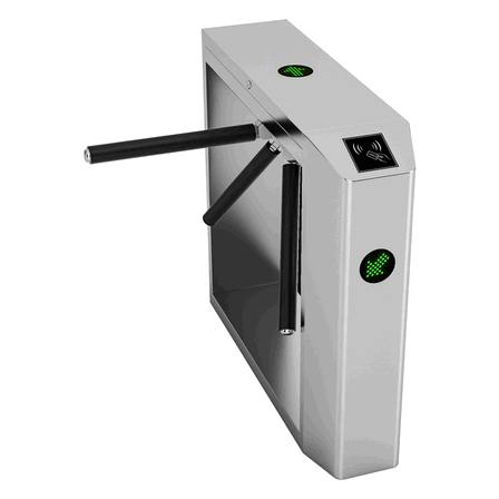Stainless Steel Tripod Mechanism Gate with Biometric Attendance Sensing Integration