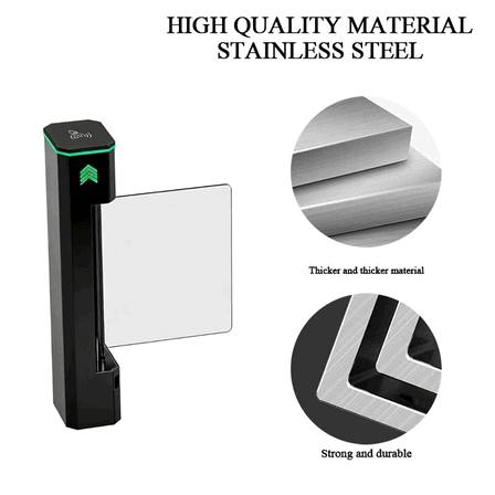 Automatic Swing Barrier Biometric Face Recognition Gym Mesin Pembatas Otomatis
