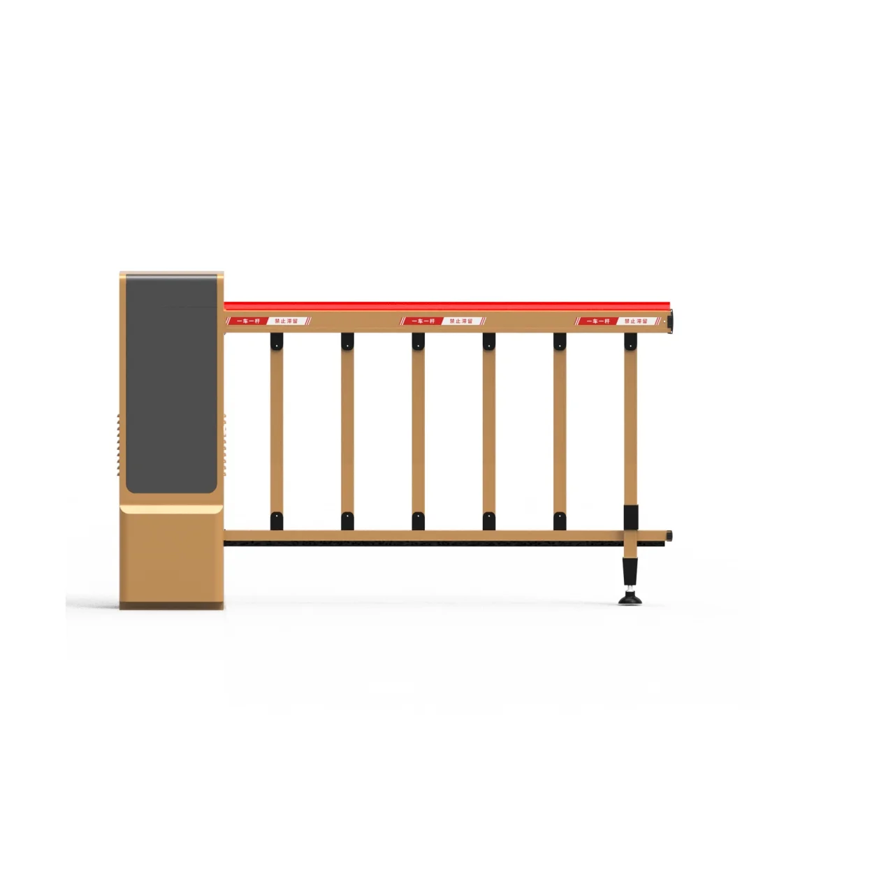 1-6 Meter Adjustable Boom Barrier Gate for High-Density Parking Management