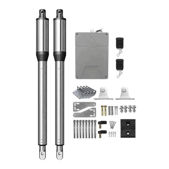 Mesin Pagar Ayun Otomatis Double Arm Swing Gate Opener Elektrik 24VDC