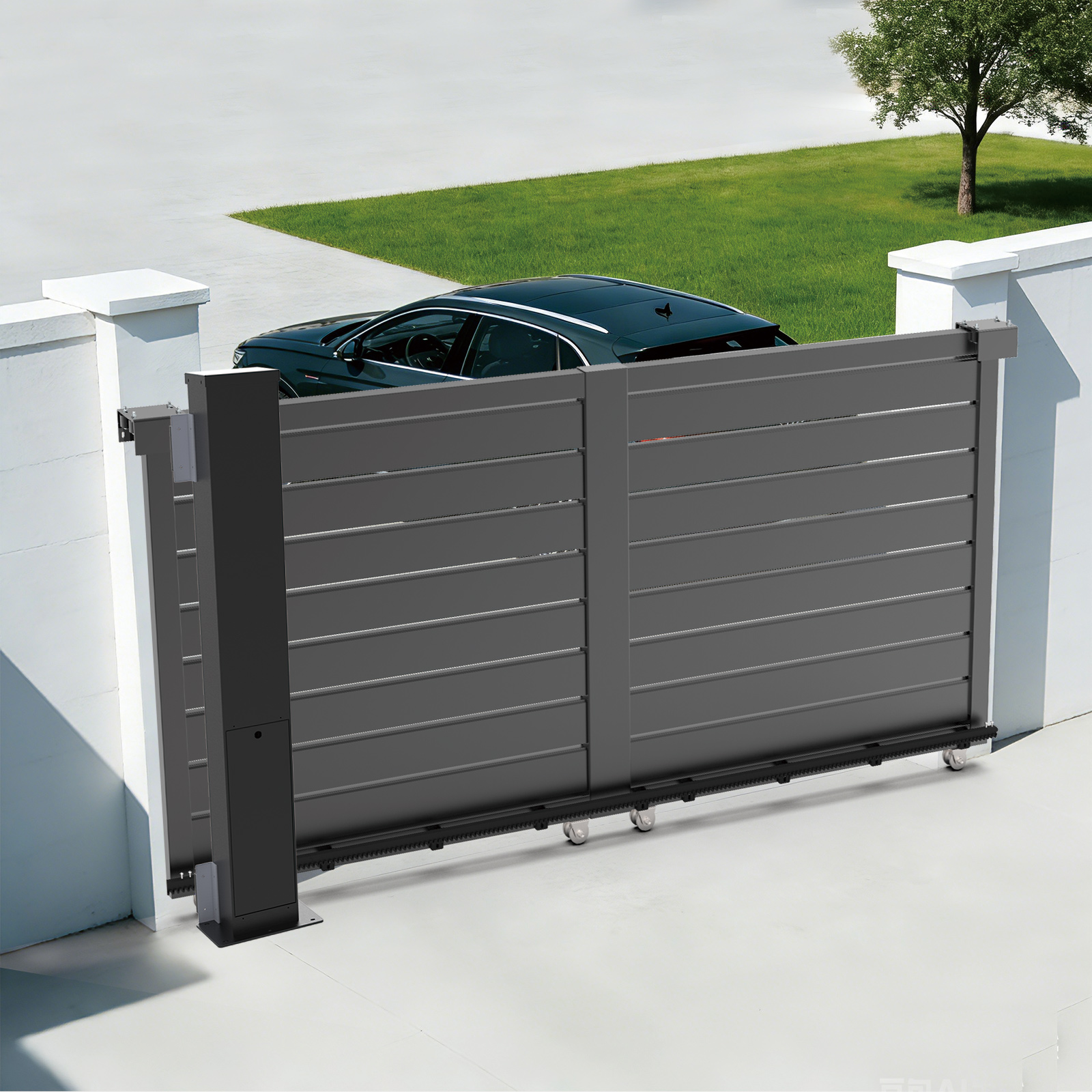 Motor Pagar Tiang In-Post Sliding Gate Sensor Safety Infrared Rumah Tinggal