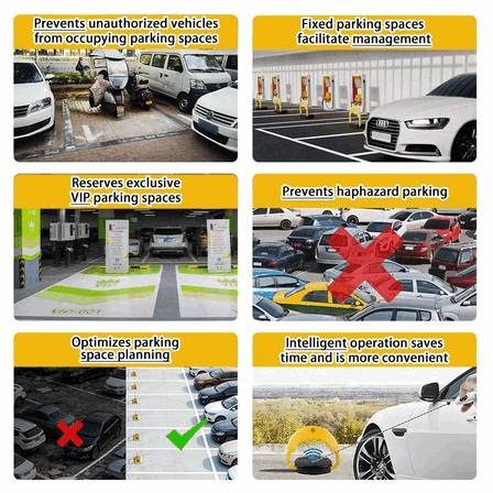 Gembok Parkir Otomatis Baroxon Kunci Pembatas Lahan Aplikasi Bluetooth