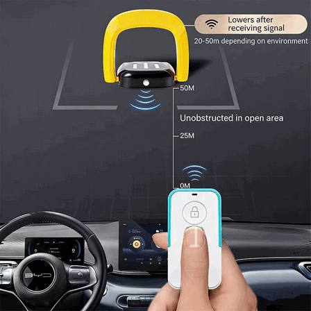 Sensor Radar Nirkabel Bluetooth Palang Parkir Lurus Anti Benturan Motor