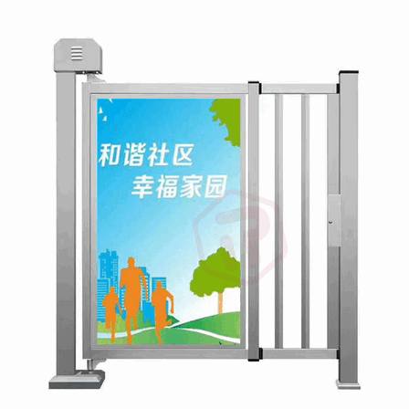 Manual Rotating Advertising Swing Gate for Retail Mall Access & Queue Management