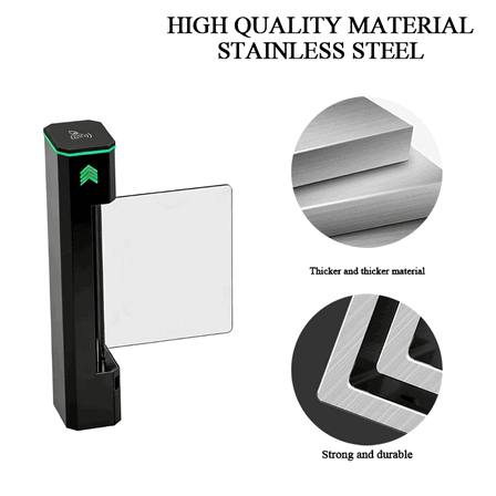 Automatic Swing Barrier Turnstile with Biometric Face Recognition for Busy Gym Facilities