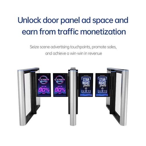 Electronic Swing Turnstile Gate with Smart Card & Biometric Face Access Control