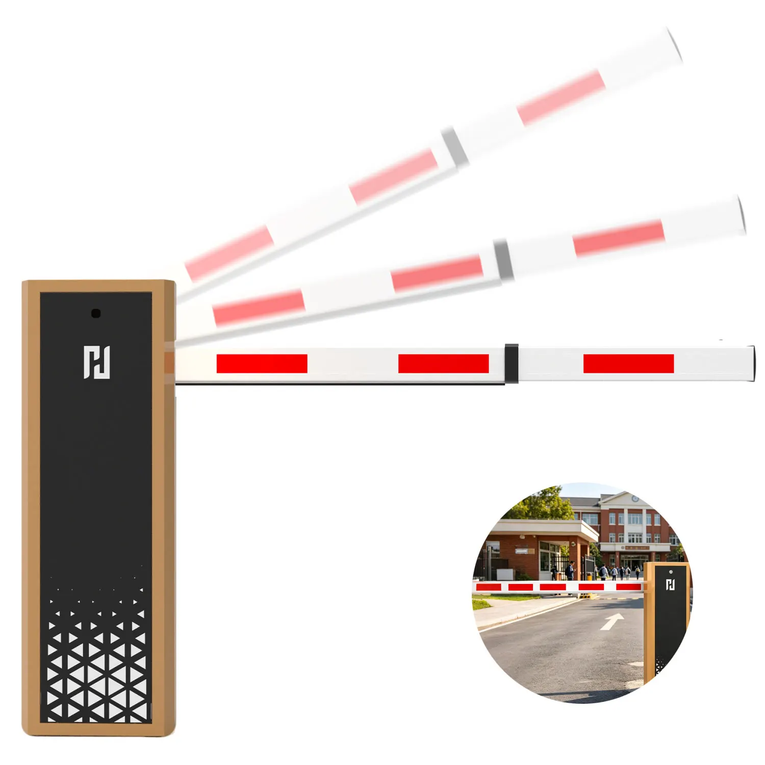 Outdoor Intelligent Weatherproof Variable Speed Parking Barrier for Busy Lanes