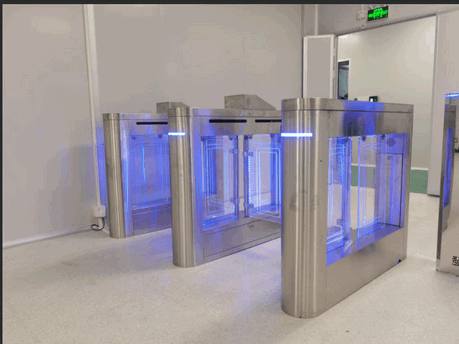 Biometric Facial Recognition Pedestrian Gate High Security Zone Akses Kontrol Ketat