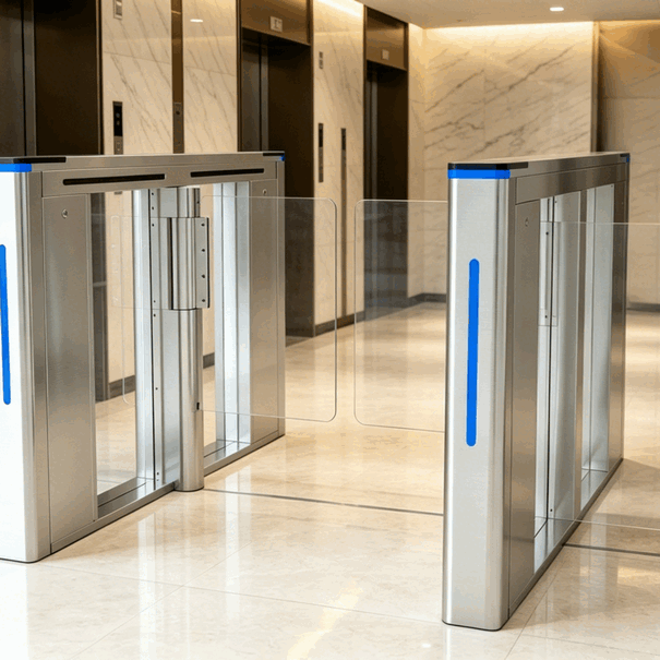 Supermarket Entrance Use Speedgate Double Turnstile Gate Entry System for Factories/gym Access Control
