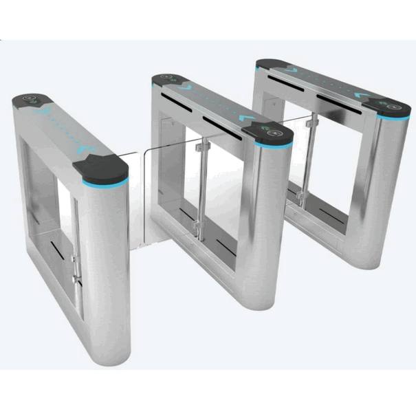 Swing Barrier Otomatis AC220V Anti Tailgating Palang Pembatas Kantor Aman
