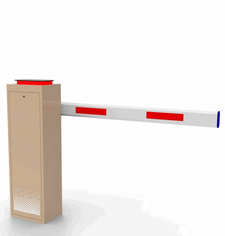 Palang Pembatas Akses Kartu IC Metal Boom Barrier Tahan Air Kawasan Bisnis