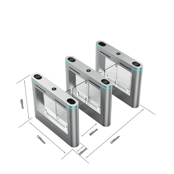 Multi-Factor High-Speed Pedestrian Turnstiles for Secure Corporate Passageways