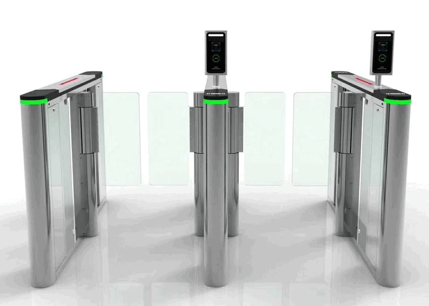 High-Speed RFID Optical Turnstile Speedlane for Corporate Lobby Entrance Security