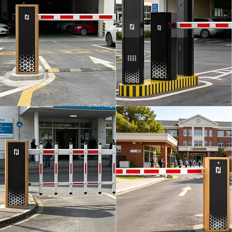 Adjustable 3-6m Brushless DC Motor Driveway Boom Barrier for Custom Entrances
