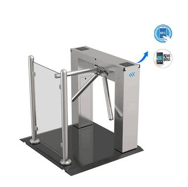 Waist Height Optical Tripod Turnstile Entry Management System Kontrol Masuk