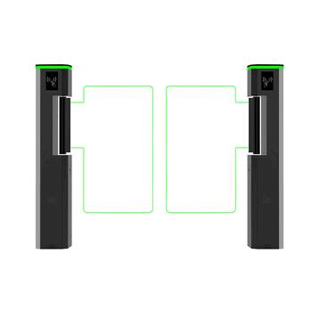 IP44 Face Recognition Swing Barrier for Anti-Tailgating Security in Tech Hubs