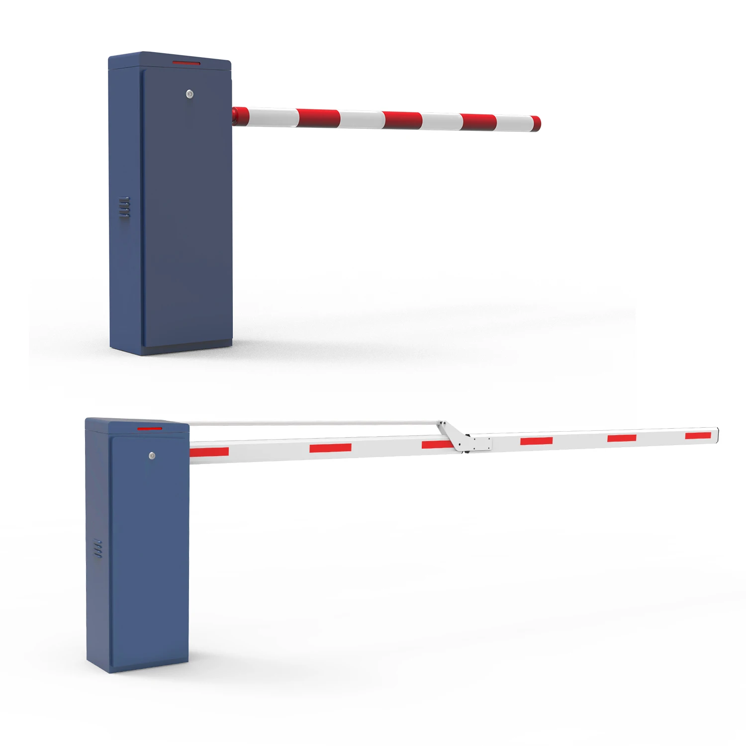 Articulated Boom Gate Barrier System for Height-Restricted Parking Environments