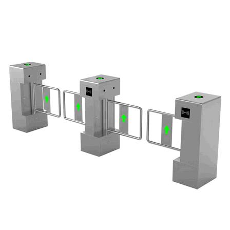 High-Security Swing Barrier Turnstiles for Busy Supermarkets & Retail Hubs