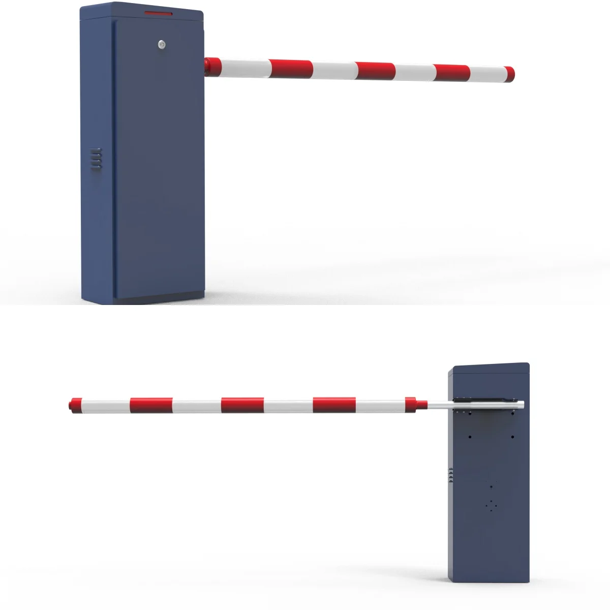Servo-Driven LPR Parking Gate with LCD Display and Vehicle Recognition Algorithms