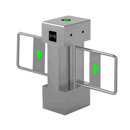 High-Security Swing Barrier Turnstiles for Busy Supermarkets & Retail Hubs