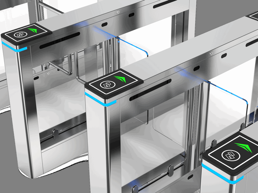 Residential Construction Site Swing Gate with Integrated Dome Camera for Real-Time Monitoring