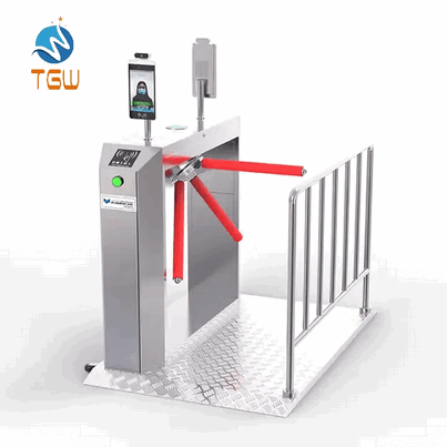 Turnstile Tripod Face Recognition Jakarta Mesin Pembatas Pedestrian Supermarket Terminal Bus