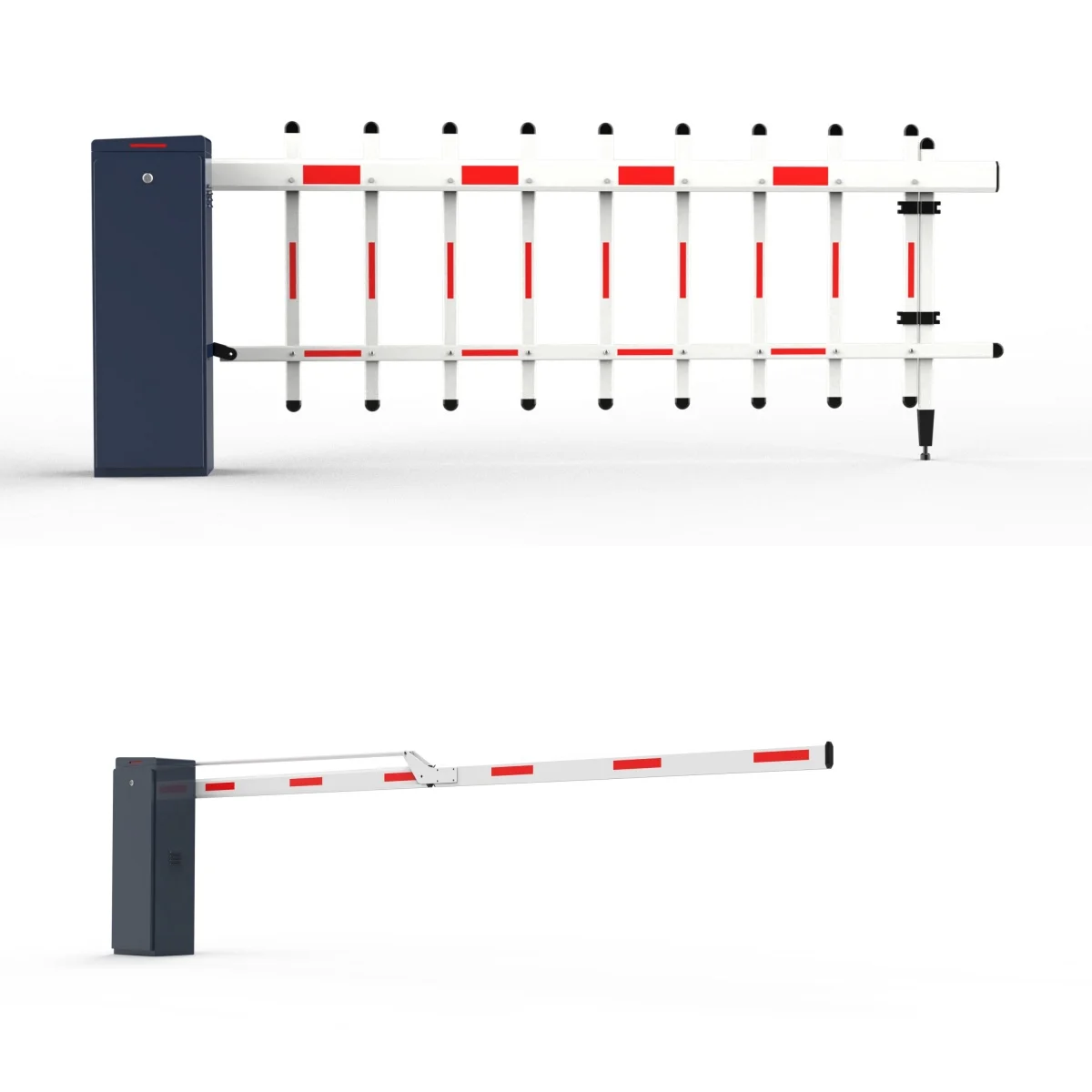 Fast-Opening Articulated DC Boom Barrier for High-Throughput Access Control