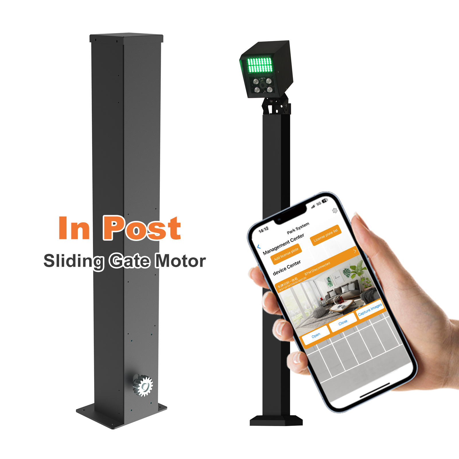 Motor Pagar Tiang In-Post Sliding Gate Sensor Safety Infrared Rumah Tinggal
