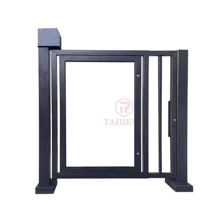 Manual Rotating Advertising Swing Gate for Retail Mall Access & Queue Management