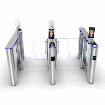 High-Speed RFID Optical Turnstile Speedlane for Corporate Lobby Entrance Security