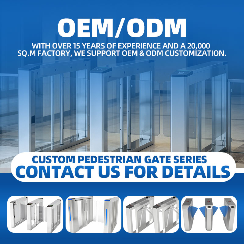Supermarket Entrance Use Speedgate Double Turnstile Gate Entry System for Factories/gym Access Control