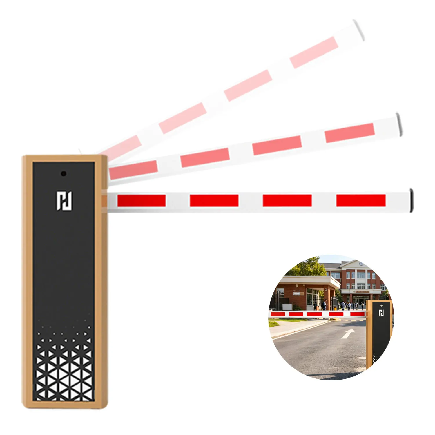 Sistem Barrier Parkir Tol Otomatis Motor AC/DC Custom Pabrik