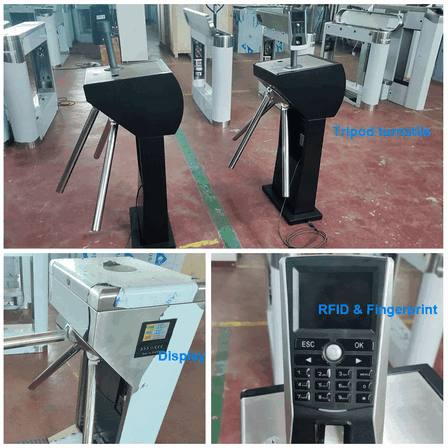 Custom Biometric Face Recognition Tripod Turnstile for Modern Gym & Fitness Centers