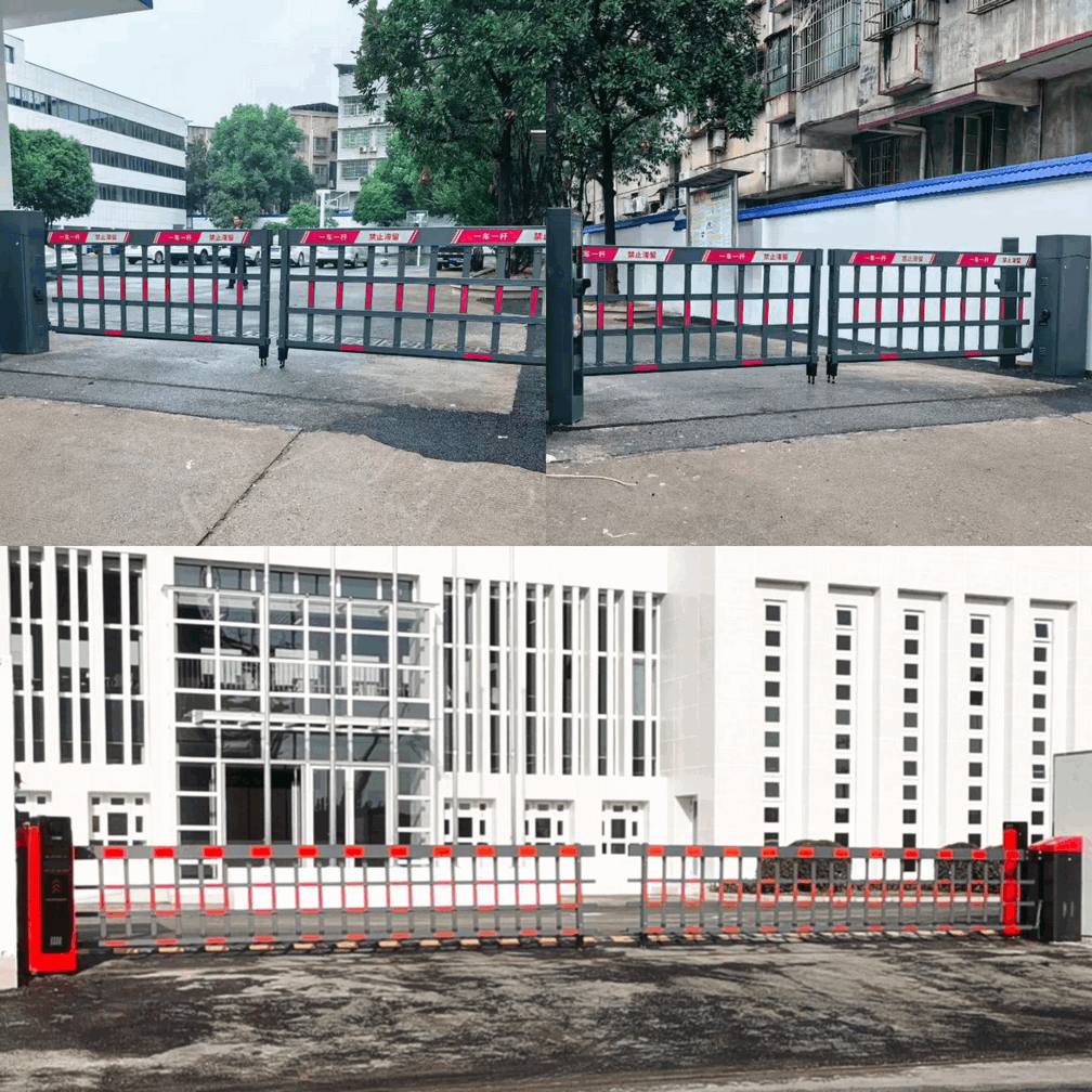 12m Long-Range Straight Arm Traffic Barrier with Integrated Ticketless Payment System