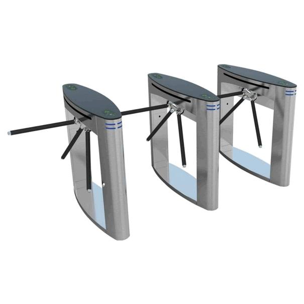 Turnstile Tripod Otomatis Outdoor Scanner QR Code Sistem Pembatas Tempat Wisata