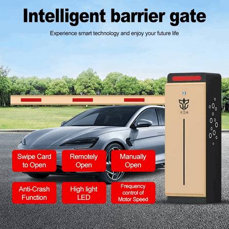 Palang Parkir Otomatis 6 Meter Portal Lurus Mesin Pembatas Kendaraan Gudang