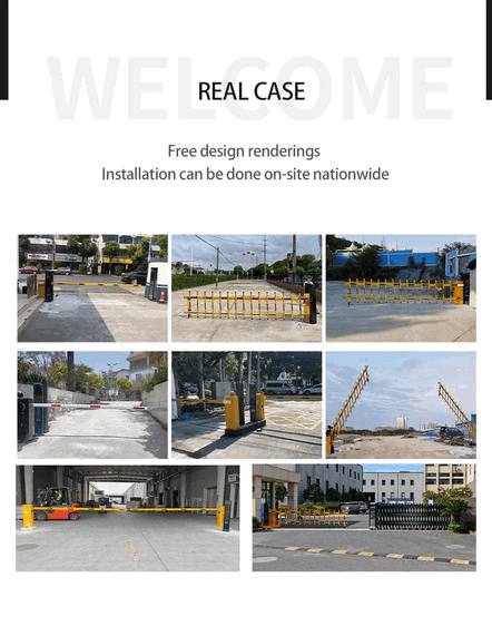 Portal Jalan Otomatis Smart Parking Palang Pembatas Jalan Sistem RFID Digital