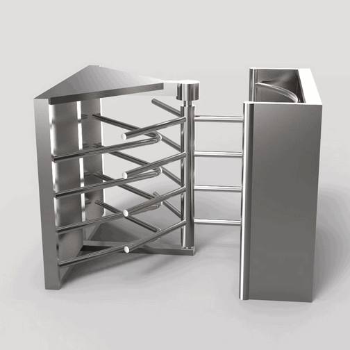 Industrial Full Height Turnstile for Factory, Warehouse & Construction Site Security