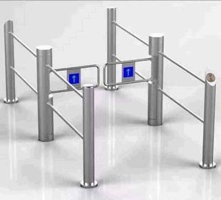 Pintu Pembatas Swing Gate Silinder Dua Arah Brushless Motor Intelligent Akses