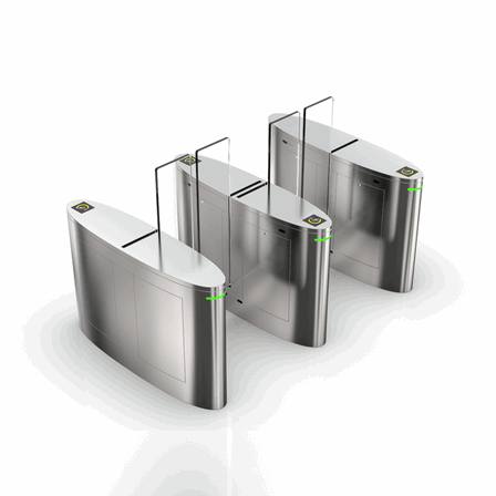 Brushless Wing Gate with Face Recognition & QR Access for Modern Tech Offices