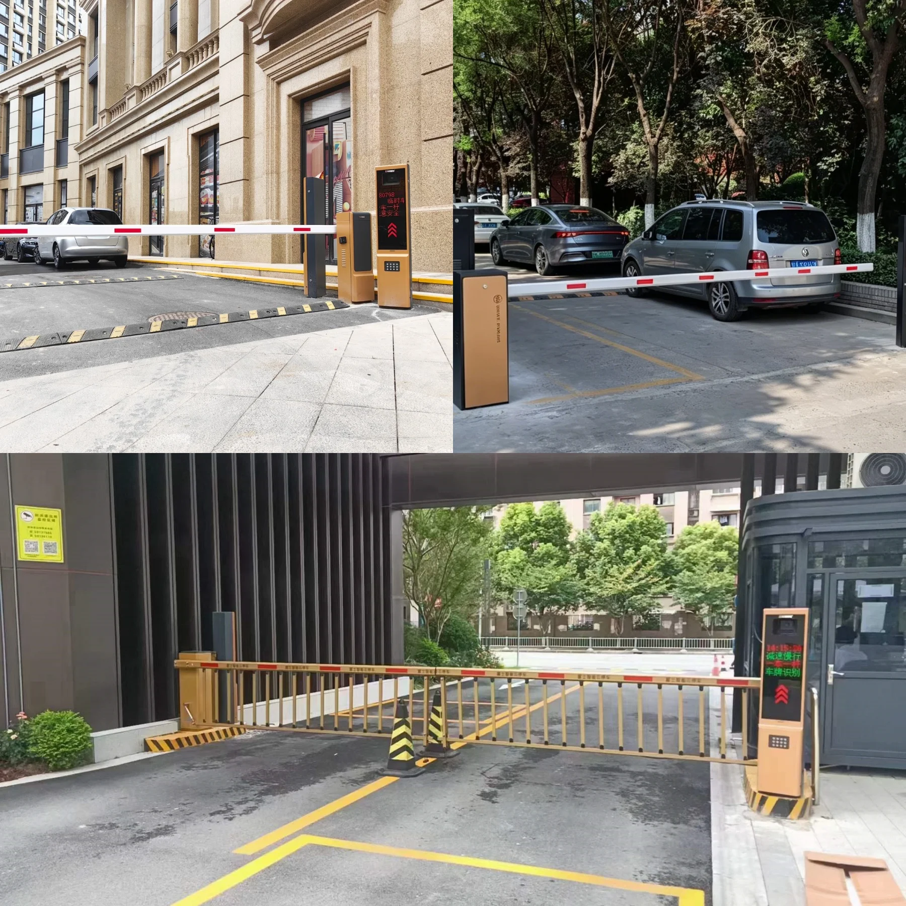 Weatherproof DC Brushless Barrier Gate with Night Vision Security Features