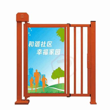 Manual Rotating Advertising Swing Gate for Retail Mall Access & Queue Management