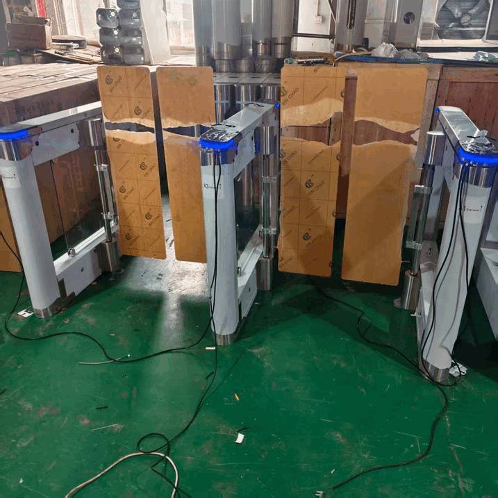 Palang Pintu Swing Barrier Gate Otomatis Akses Kontrol Keamanan Gedung Perkantoran
