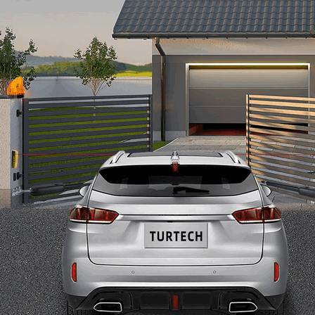 Turtech Mesin Pagar Otomatis Ayun 400kg Jarak Jauh Remote Barrier 30 Meter